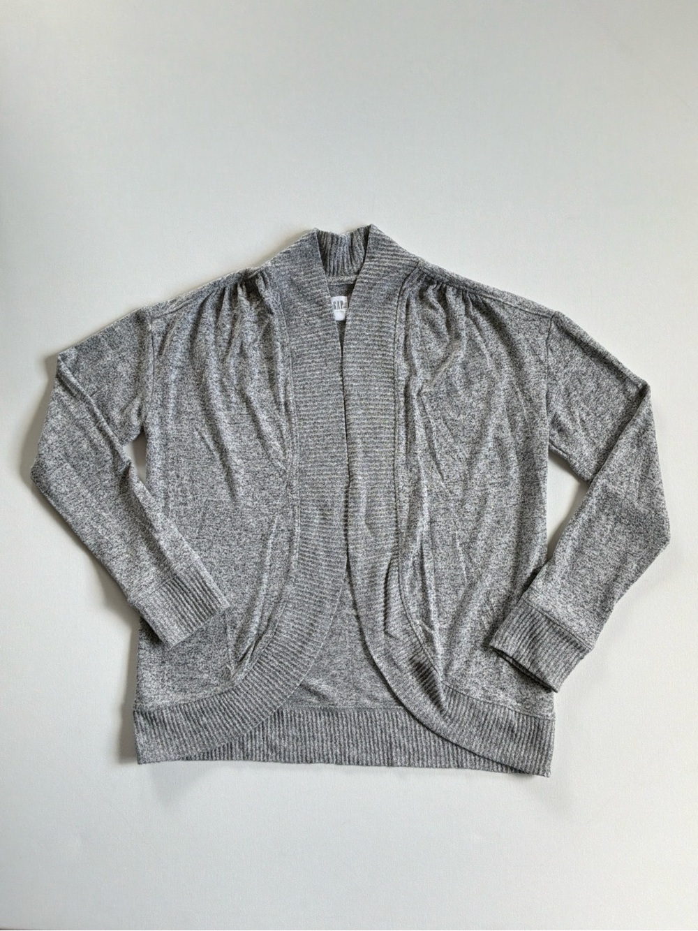 Gap Open-Front Heather Gray Cardigan Sweater